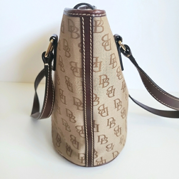 Dooney & Bourke Bucket Bag Monogram Vintage Classic Handbag Purse Signature Logo - Picture 10 of 17